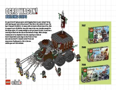 Castle Ogre Wagon (7037 + 7040 + 7038)