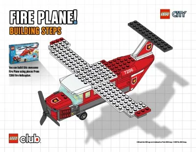 City Fire Plane (7206)