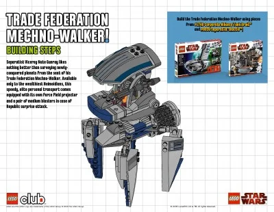 Star Wars Trade Federation Mechno-Walker (7748 + 8036)