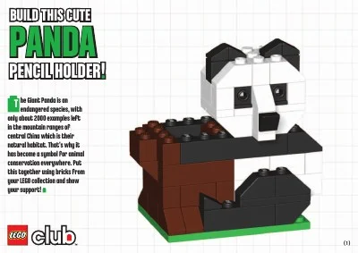 Panda Pencil Holder